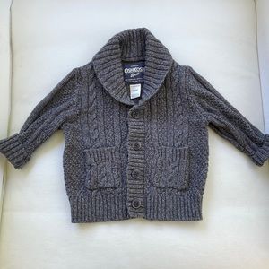OshKosh gray marled sweater. Size 12 month.